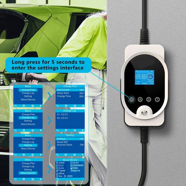 Punjač za EV Type 2 SMART -22kW- 32A  (trofazni) WH14 - Slika 10