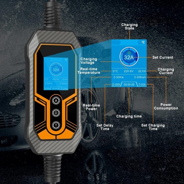 Punjač EV Type 2 -7kW- 32A  (monofazni) UKO-UTO WiFi SMART - Slika 4