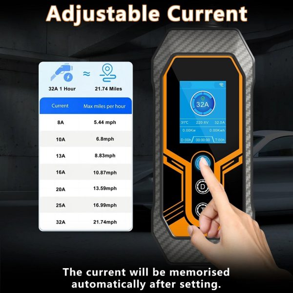 Punjač EV Type 2 -7kW- 32A  (monofazni) UKO-UTO WiFi SMART - Slika 5