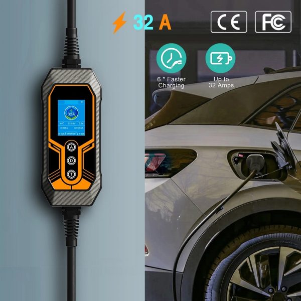 Punjač EV Type 2 -7kW- 32A  (monofazni) UKO-UTO WiFi SMART - Slika 6