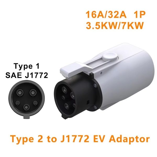 Adapter za punjač EV Type 2 na Type 1 (J1772)