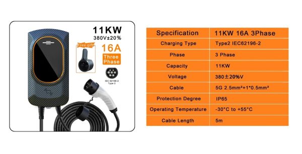 Punjač za Wallbox Type 2 -11kW- 16A  (trofazni) - Slika 4