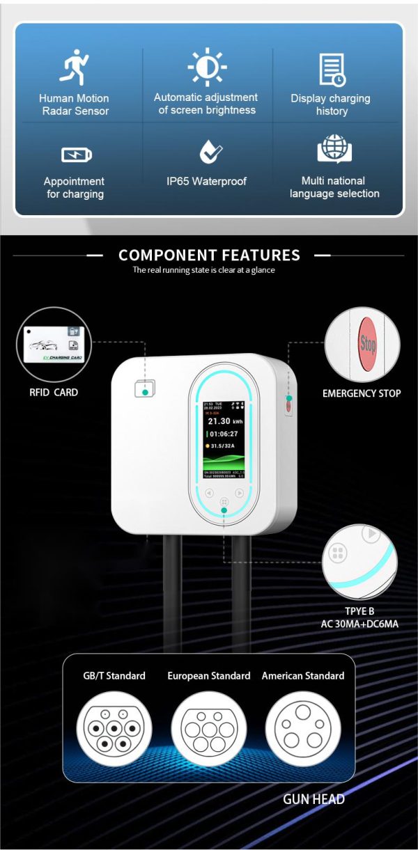 Punjač SMART Wallbox Type 2 -11kW- 16A  (trofazni) Honor11-Wallbox - Slika 6
