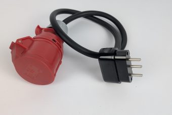 Adapter kabla CEE (Uko-Uto crveni) 16A na klasični utikač 16A trofazni