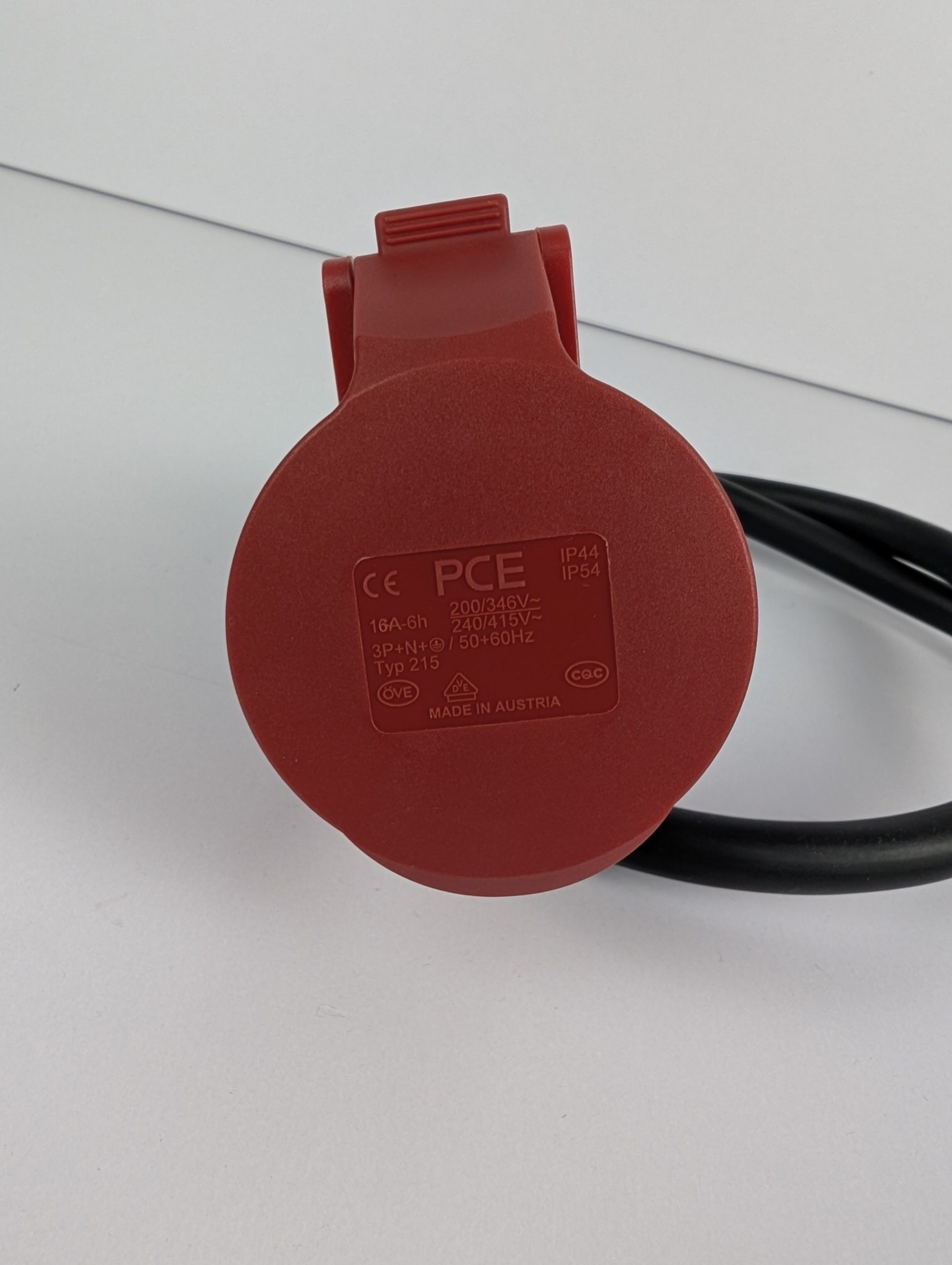 Adapter kabla CEE (Uko-Uto crveni) 16A na klasični utikač 16A trofazni - Slika 2